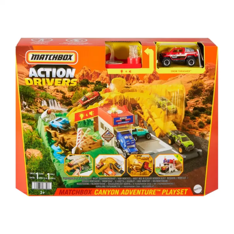 MATCHBOX SET ACTION DRIVERS CANIONUL CU SUNETE ȘI LUMINI