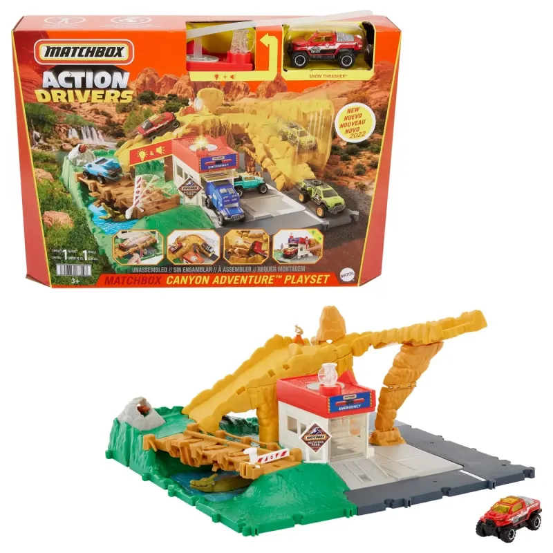 MATCHBOX SET ACTION DRIVERS CANIONUL CU SUNETE ȘI LUMINI