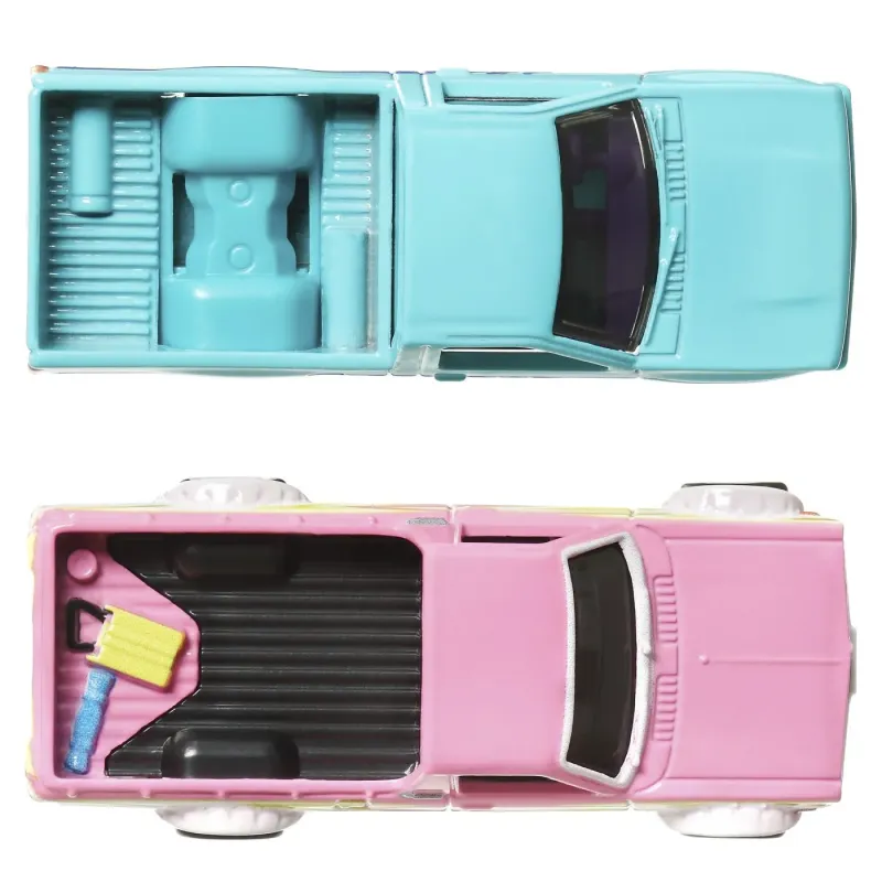 HOT WHEELS PREMIUM SET 2 MASINUTE METALICE DATSUN SUNNY TRUCK ȘI NISSAN HARDBODY SCARA 1:64