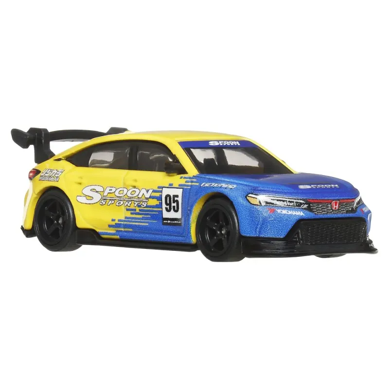 HOT WHEELS PREMIUM SET 2 MASINUTE METALICE HONDA CIVIC 99 TIP R EK9 ȘI HONDA CIVIC TIP R SCARA 1:64