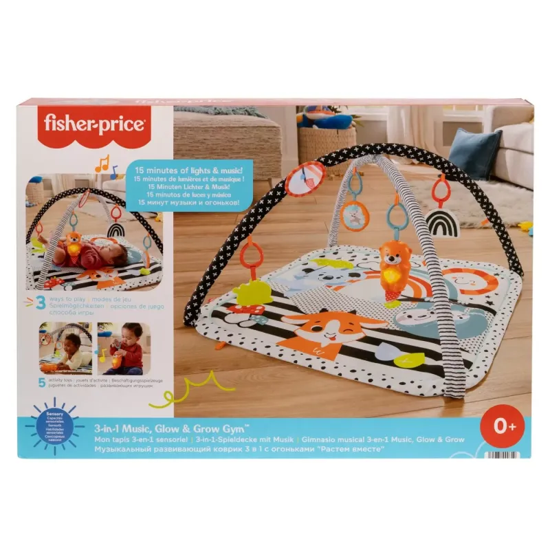 FISHER PRICE SALTEA MUZICĂLA 3 IN 1 CU CENTRU DE ACTIVITĂȚI