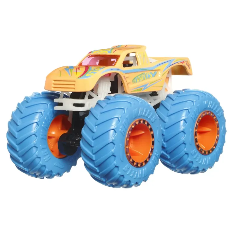 HOT WHEELS MONSTER TRUCK GLOW IN THE DARK MAȘINUȚĂ PODIUM CRASHER SCARA 1:64