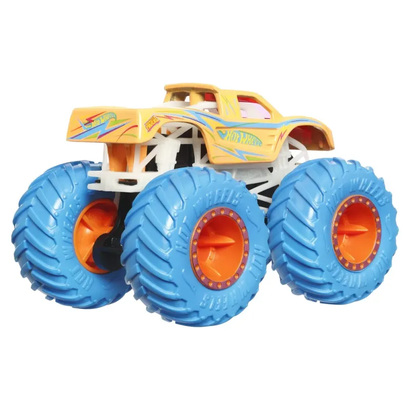 HOT WHEELS MONSTER TRUCK GLOW IN THE DARK MAȘINUȚĂ PODIUM CRASHER SCARA 1:64