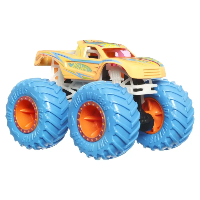 HOT WHEELS MONSTER TRUCK GLOW IN THE DARK MAȘINUȚĂ PODIUM CRASHER SCARA 1:64