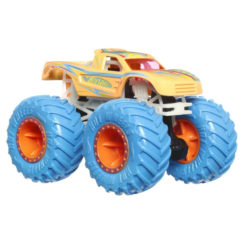 HOT WHEELS MONSTER TRUCK GLOW IN THE DARK MAȘINUȚĂ PODIUM CRASHER SCARA 1:64
