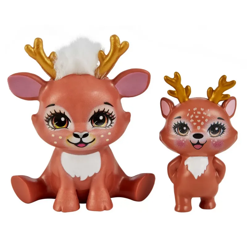 ENCHANTIMALS SET PAPUSI SURORI ȘI ANIMALUTELE LOR  DANESSA DEER ȘI SPRINT ȘI DANETTA DEER ȘI FLEET
