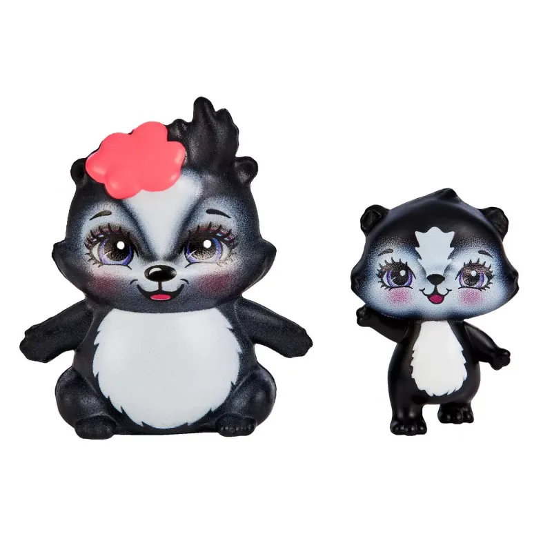 ENCHANTIMALS SET PAPUSI SURORI ȘI ANIMALUTELE LOR SAGE SKUNK ȘI CAPER ȘI SABELLA SKUNK ȘI STRIPER