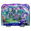 ENCHANTIMALS SET PAPUSI SURORI ȘI ANIMALUTELE LOR PATTER PEACOCK ȘI FLAP ȘI PIERA PEACOCK ȘI FEATHER