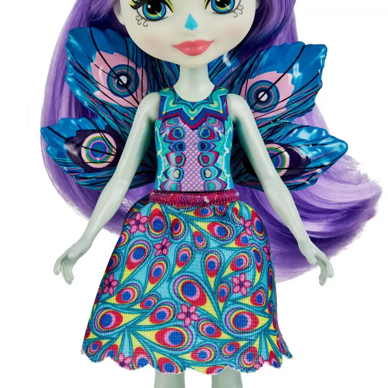 ENCHANTIMALS SET PAPUSI SURORI ȘI ANIMALUTELE LOR PATTER PEACOCK ȘI FLAP ȘI PIERA PEACOCK ȘI FEATHER