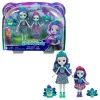 ENCHANTIMALS SET PAPUSI SURORI ȘI ANIMALUTELE LOR PATTER PEACOCK ȘI FLAP ȘI PIERA PEACOCK ȘI FEATHER