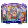 ENCHANTIMALS SET PAPUSI SURORI ȘI ANIMALUTELE LOR  BREE BUNNY ȘI TWIST ȘI BEDELIA BUNNY ȘI TAPPY