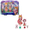 ENCHANTIMALS SET PAPUSI SURORI ȘI ANIMALUTELE LOR  BREE BUNNY ȘI TWIST ȘI BEDELIA BUNNY ȘI TAPPY