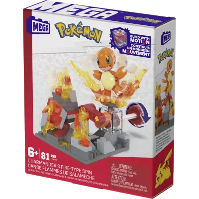 POKEMON MEGA SET DE CONSTRUCTIE ROATA DE FOC A LUI CHARMANDER