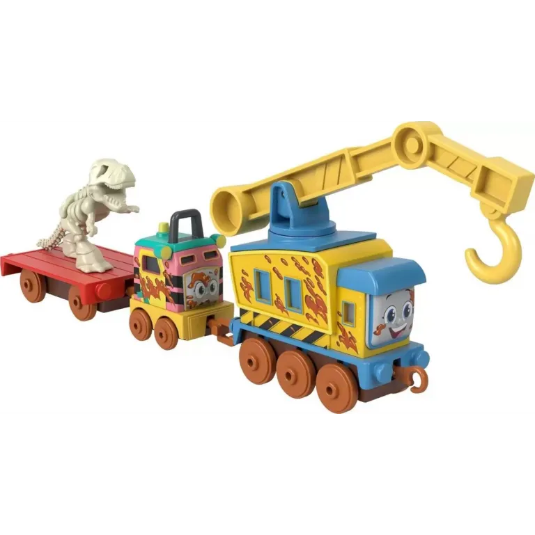THOMAS LOCOMOTIVA CU VAGON PUSH ALONG DINO