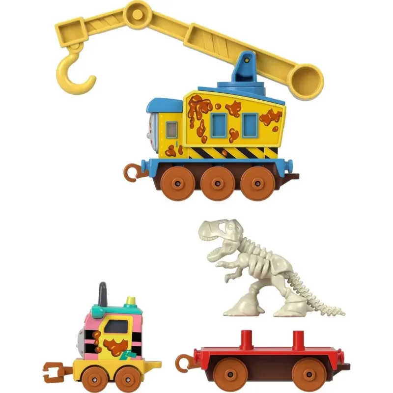 THOMAS LOCOMOTIVA CU VAGON PUSH ALONG DINO