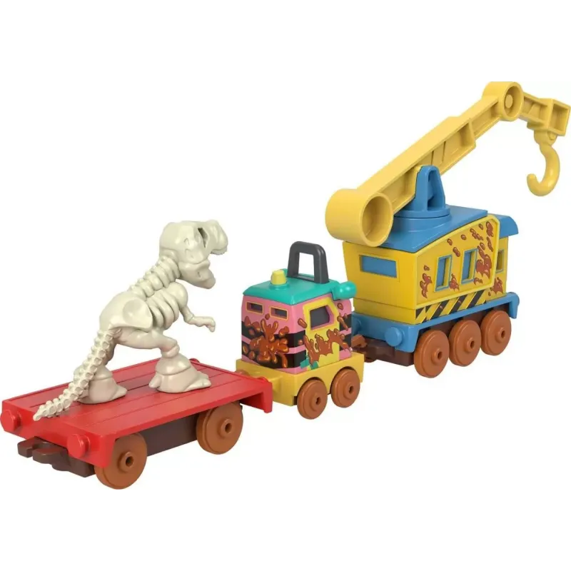 THOMAS LOCOMOTIVA CU VAGON PUSH ALONG DINO