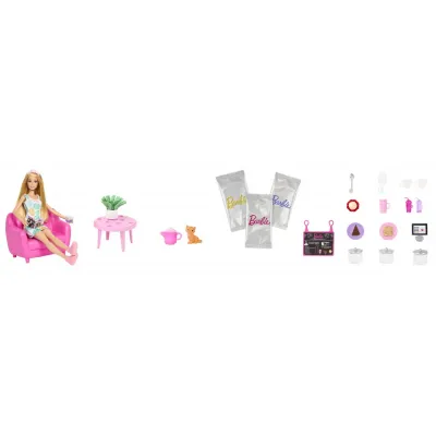 BARBIE SET PAPUSA BARBIE ȘI CEAINARIE