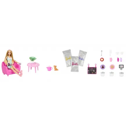 BARBIE SET PAPUSA BARBIE ȘI CEAINARIE