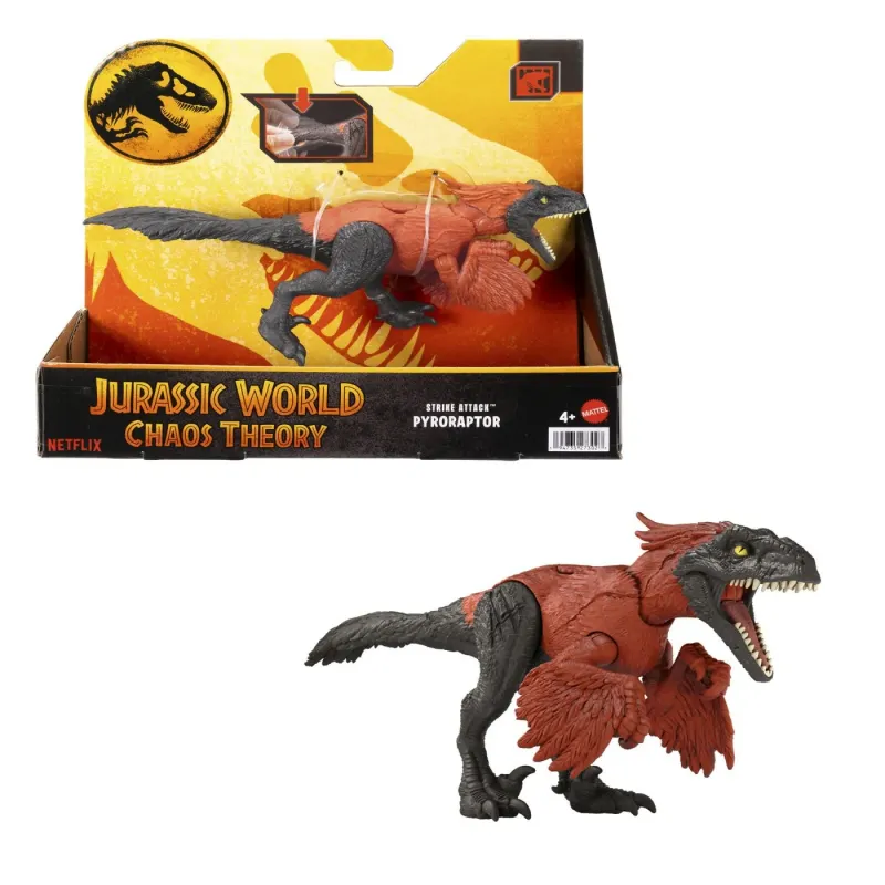 JURASSIC WORLD CHAOS THEORY STRIKE ATTACK DINOZAUR PYRORAPTOR