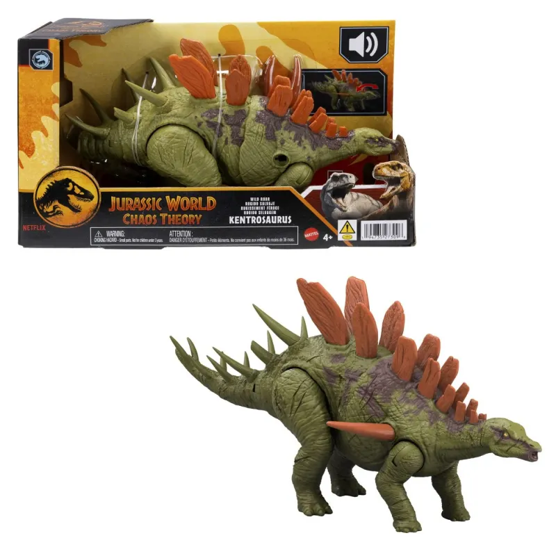 JURASSIC WORLD CHAOS THEORY WILD ROAR DINOZAUR KENTROSAURUS