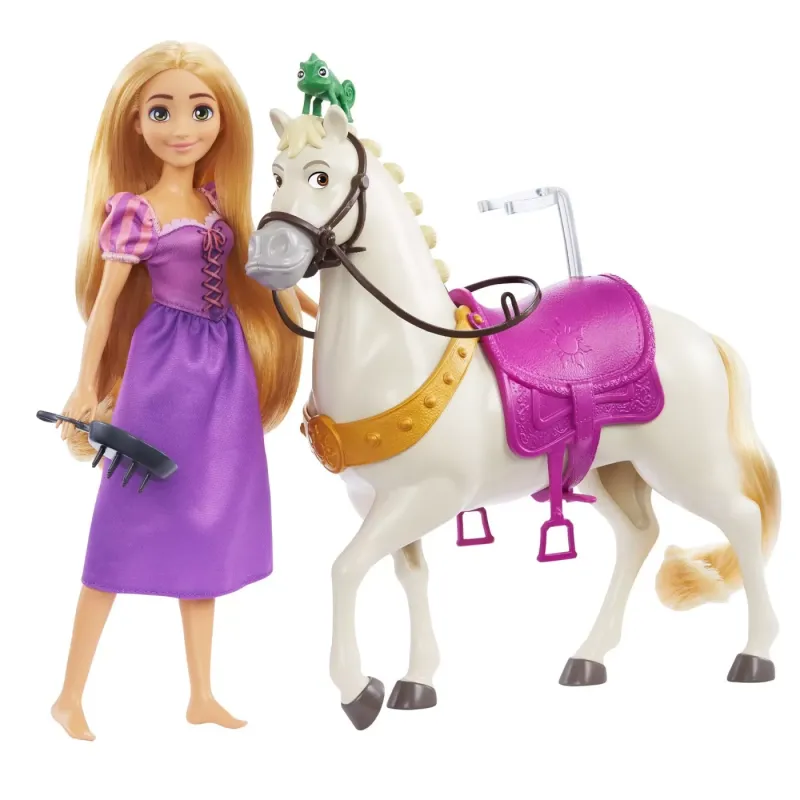 DISNEY PRINCESS SET PAPUSA RAPUNZEL ȘI CALUL MAXIMUS