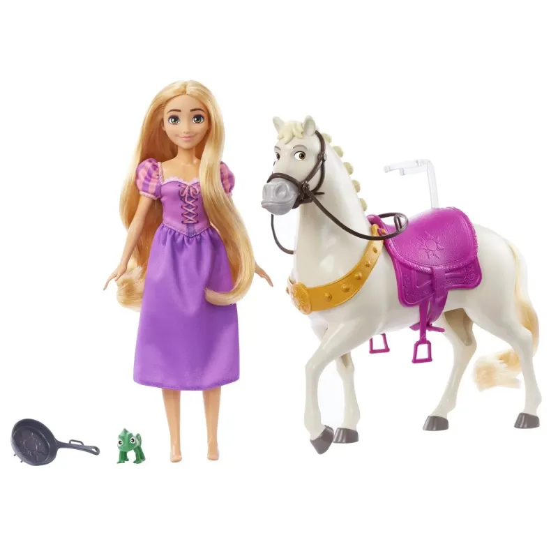 DISNEY PRINCESS SET PAPUSA RAPUNZEL ȘI CALUL MAXIMUS