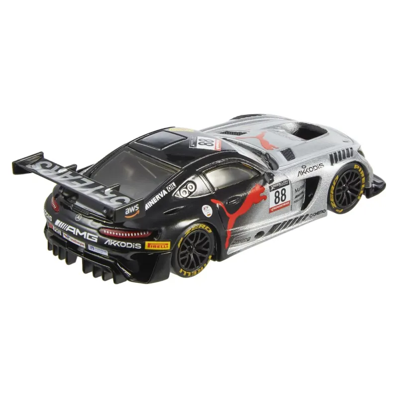 HOT WHEELS PREMIUM REAL RIDERS MAȘINUȚĂ METALICĂ MERCEDES AMG GT3 SCARA 1:43