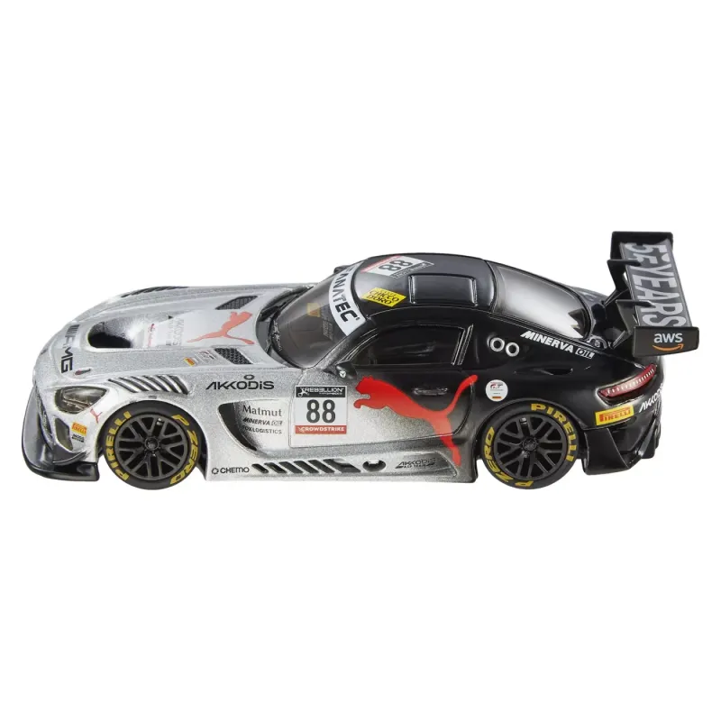 HOT WHEELS PREMIUM REAL RIDERS MAȘINUȚĂ METALICĂ MERCEDES AMG GT3 SCARA 1:43