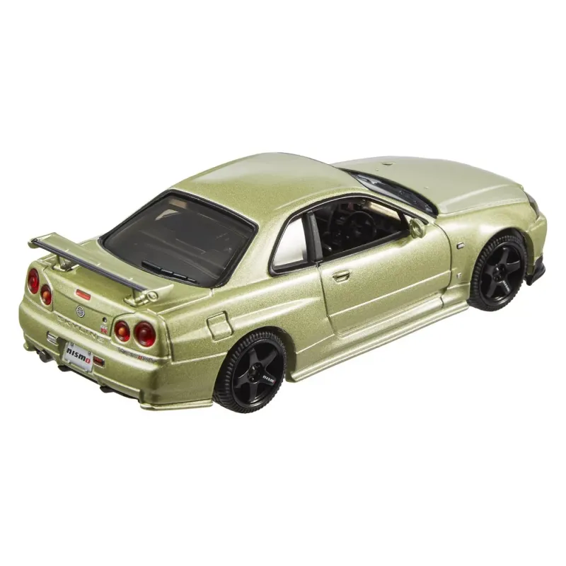 HOT WHEELS PREMIUM REAL RIDERS MAȘINUȚĂ METALICĂ NISSAN SKYLINE GT-R SCARA 1:43