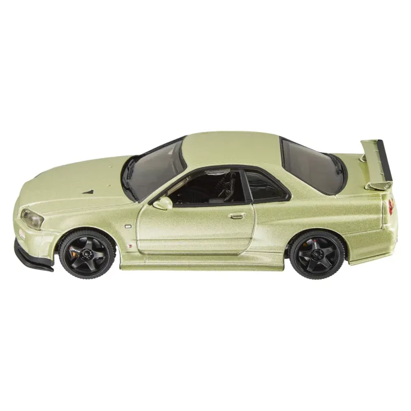 HOT WHEELS PREMIUM REAL RIDERS MAȘINUȚĂ METALICĂ NISSAN SKYLINE GT-R SCARA 1:43