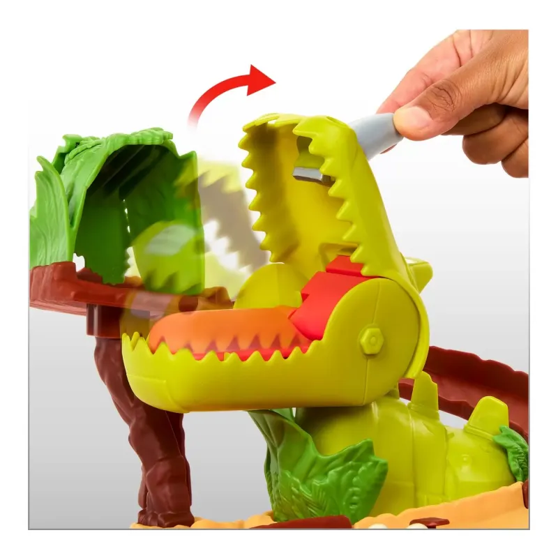 CARS SET DE JOACĂ DINO ȘI MAȘINUȚĂ CAVE FULGER MCQUEEN