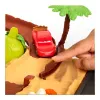 CARS SET DE JOACĂ DINO ȘI MAȘINUȚĂ CAVE FULGER MCQUEEN