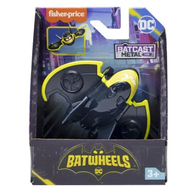 FISHER PRICE BATWHEELS MAȘINUȚĂ METALICĂ AVIONUL BATWING 1:55