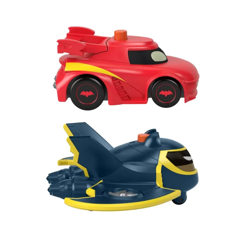 FISHER PRICE BATWHEELS SET 2 MASINUTE CU LUMINI REDBIRD ȘI BATWING SCARA 1:55