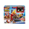 HOT WHEELS MONSTER TRUCKS ENTRY CHALLENGE ARENA SMASHERS PROVOCAREA FIRE CRASH