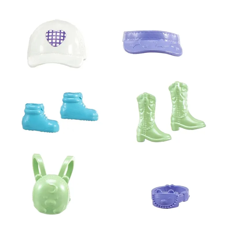 POLLY POCKET SET 2 PAPUSI ȘI ACCESORII 27 PIESE