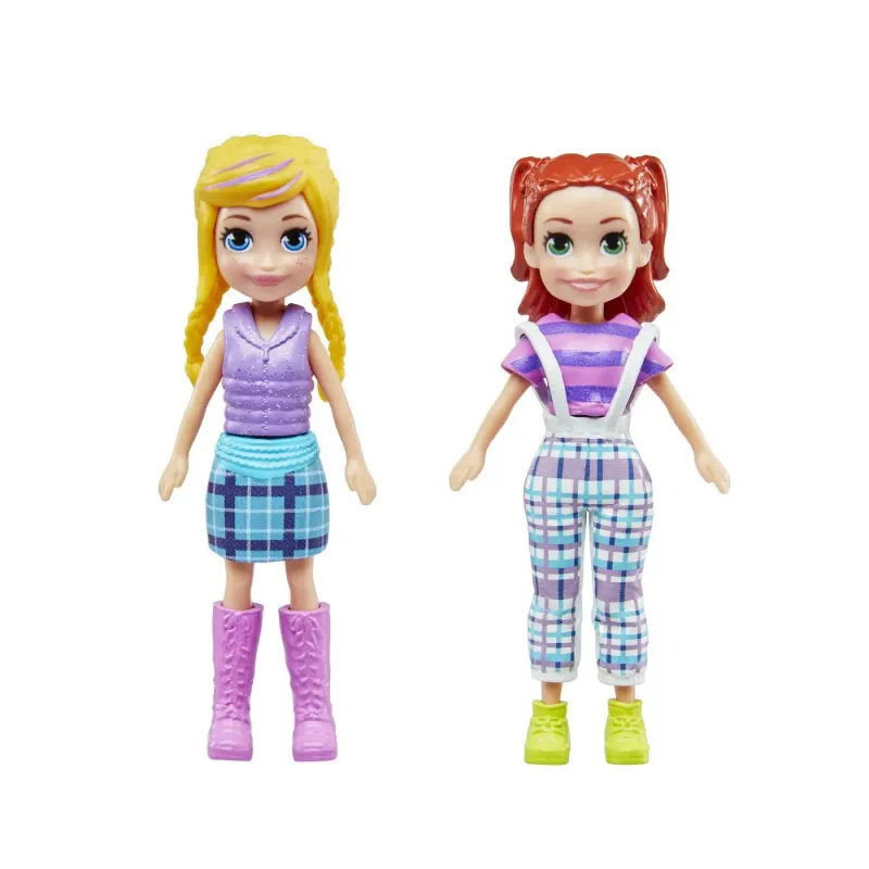 POLLY POCKET SET 2 PAPUSI ȘI ACCESORII 27 PIESE