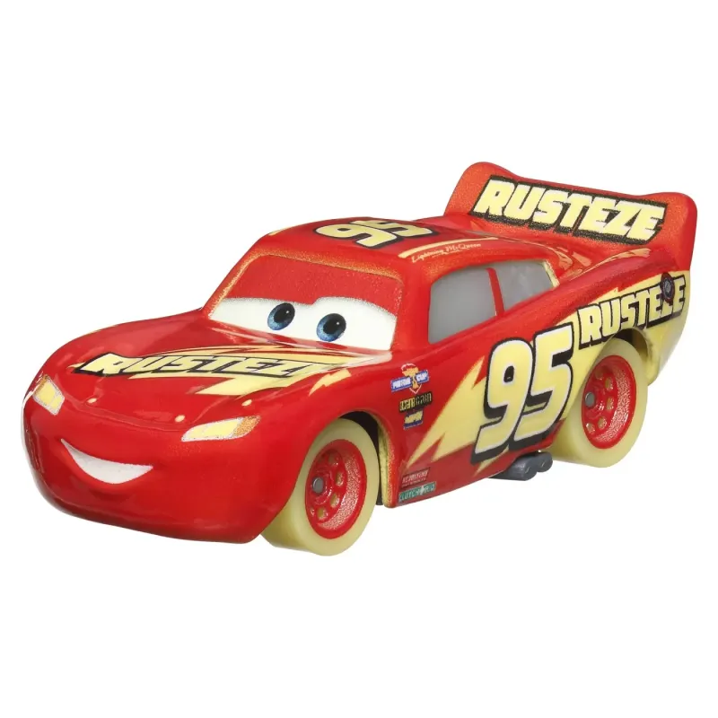 CARS GLOW RACERS MAȘINUȚĂ METALICĂ FULGER MCQUEEN 1:55
