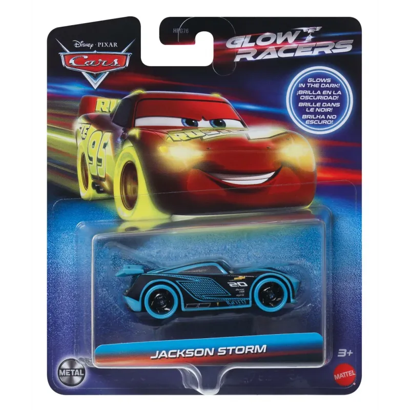 CARS GLOW RACERS MAȘINUȚĂ METALICĂ JACKSON STORM 1:55
