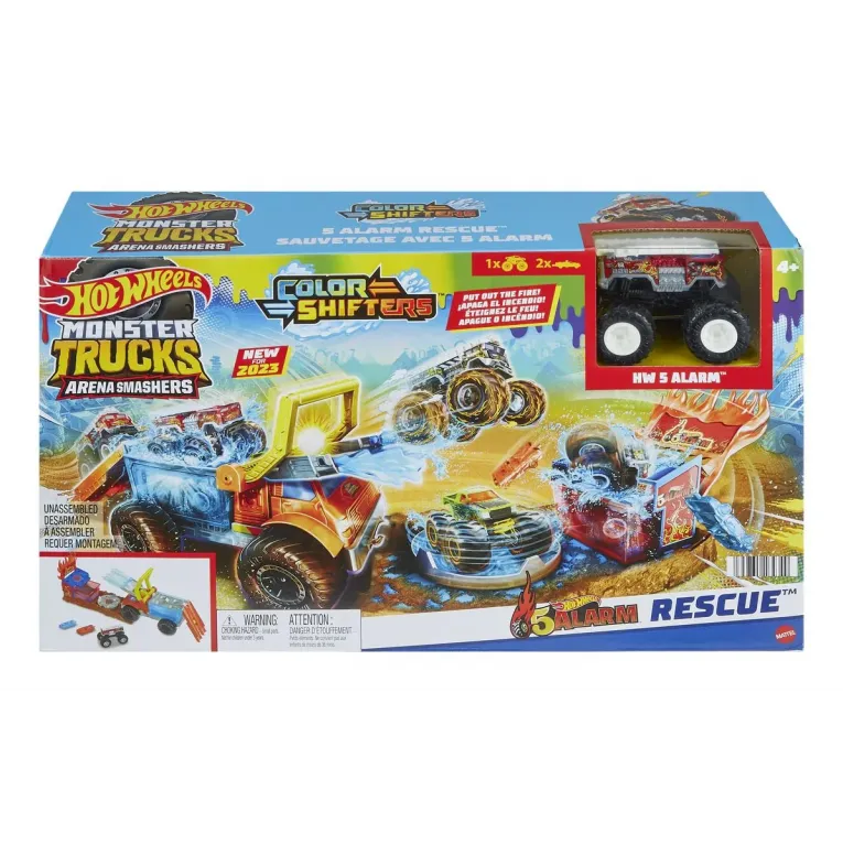 HOT WHEELS MONSTER TRUCK ARENA SMASHERS COLOR SHIFTERS SALVAREA LUI 5ALARM