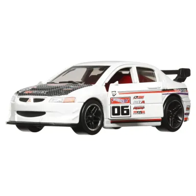 HOT WHEELS MAȘINUȚĂ METALICĂ CU SISTEM PULL BACK LANCER EVOLUTION IX SCARA 1:43