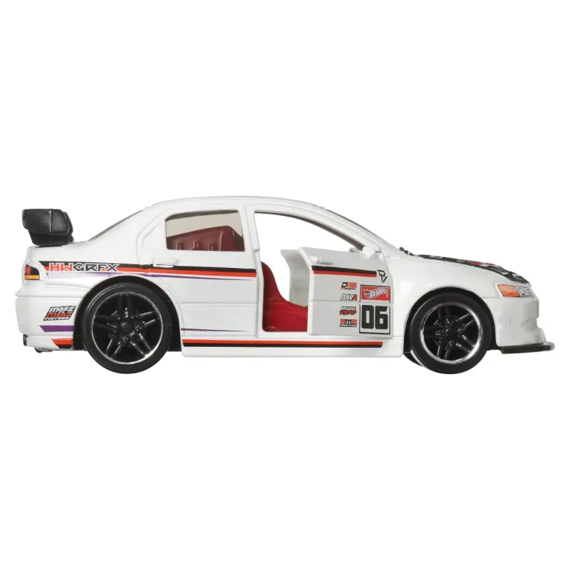 HOT WHEELS MAȘINUȚĂ METALICĂ CU SISTEM PULL BACK LANCER EVOLUTION IX SCARA 1:43