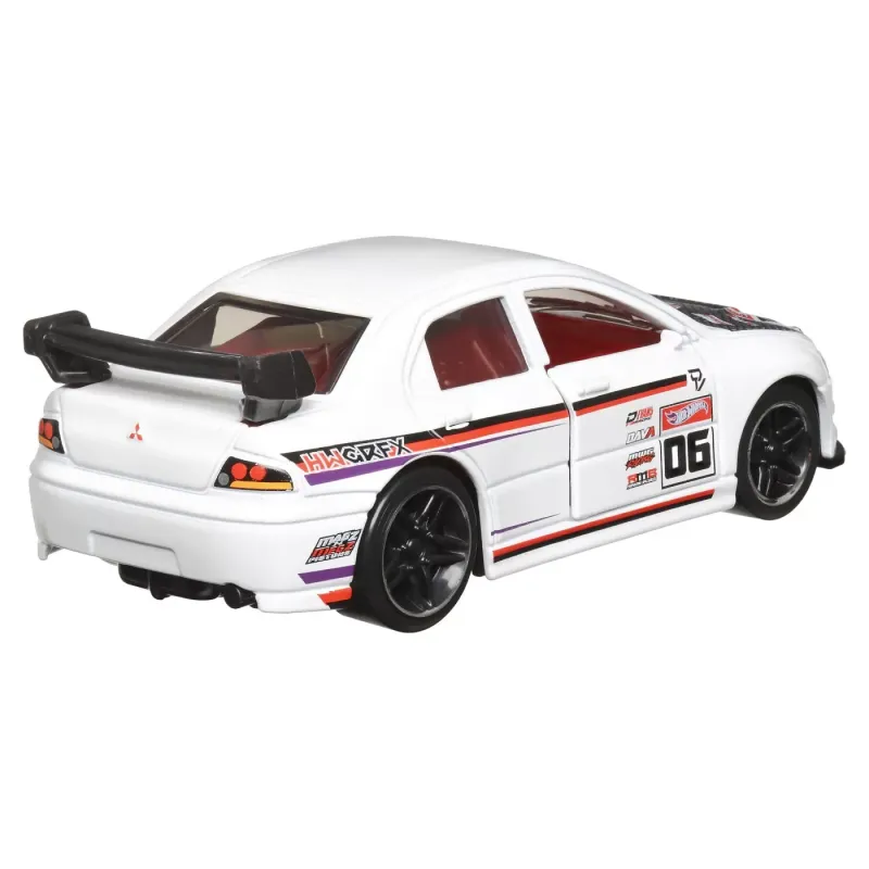 HOT WHEELS MAȘINUȚĂ METALICĂ CU SISTEM PULL BACK LANCER EVOLUTION IX SCARA 1:43