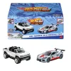 HOT WHEELS SET 2 MASINUTE METALICE PULL BACK GMC HUMMER EV ȘI CORVETTE C8R 1:43