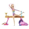 BARBIE PAPUSA BARBIE YOU CAN BE GIMNASTA BLONDA