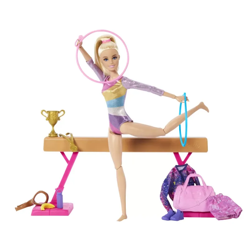 BARBIE PAPUSA BARBIE YOU CAN BE GIMNASTA BLONDA