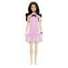 BARBIE PAPUSA BARBIE FASHIONISTAS BRUNETA CU ROCHIE ROZ IN CAROURI