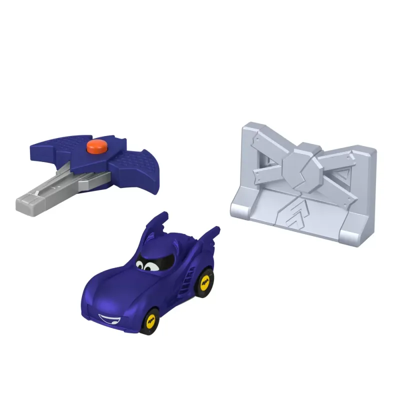 FISHER PRICE BATWHEELS MAȘINUȚĂ ALBASTRA SCARA 1:55
