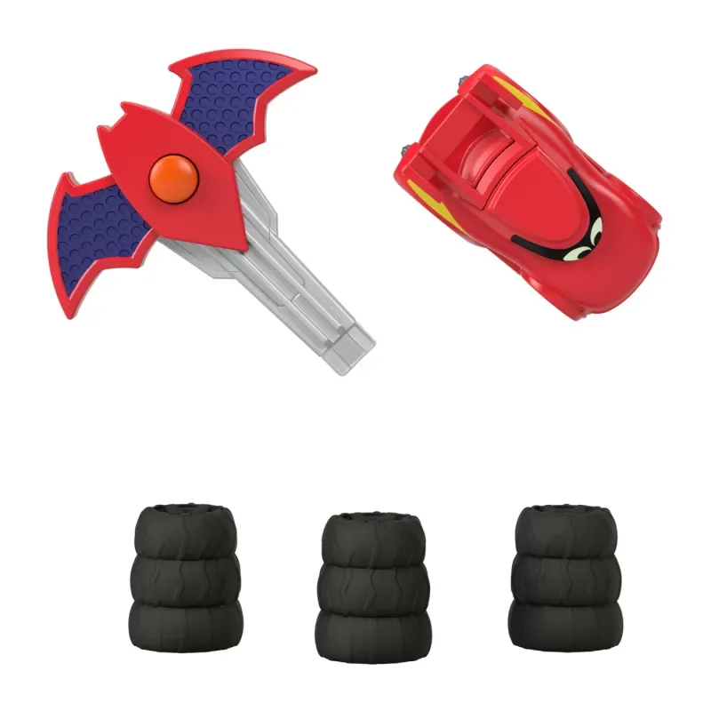 FISHER PRICE BATWHEELS MAȘINUȚĂ ROSIE SCARA 1:55
