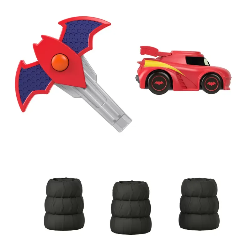 FISHER PRICE BATWHEELS MAȘINUȚĂ ROSIE SCARA 1:55